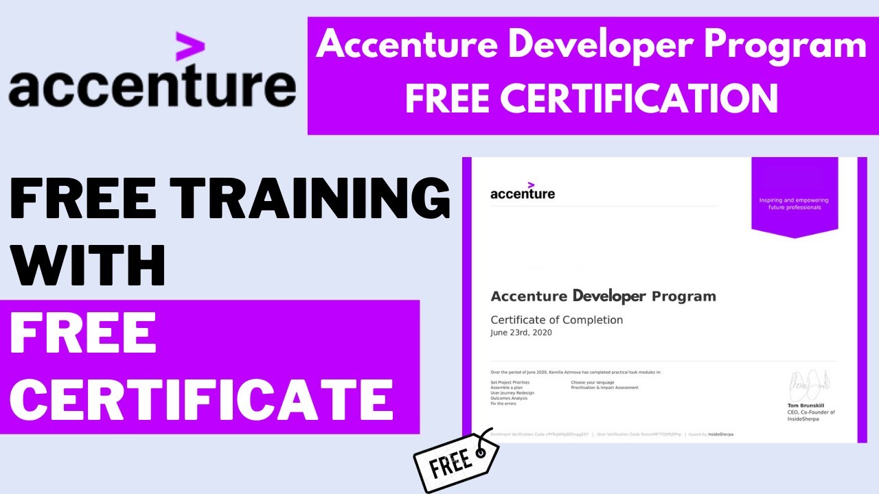 Accenture Developer Program with Free Certification | Accenture Free Training