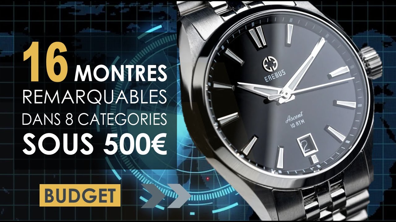 16 Montres de qualité de moins de 500€ à la Loupe !