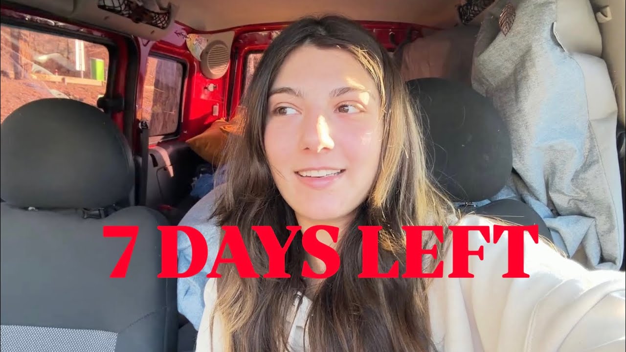 Chilling in my mini van and transforming the interior - 1 week before the journey starts! 