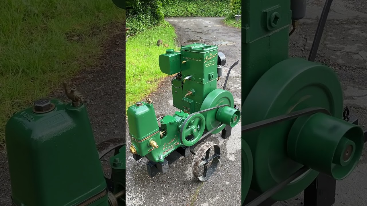 Lister D Engine and Pump #farming #machine #engineering #agriculture #motor