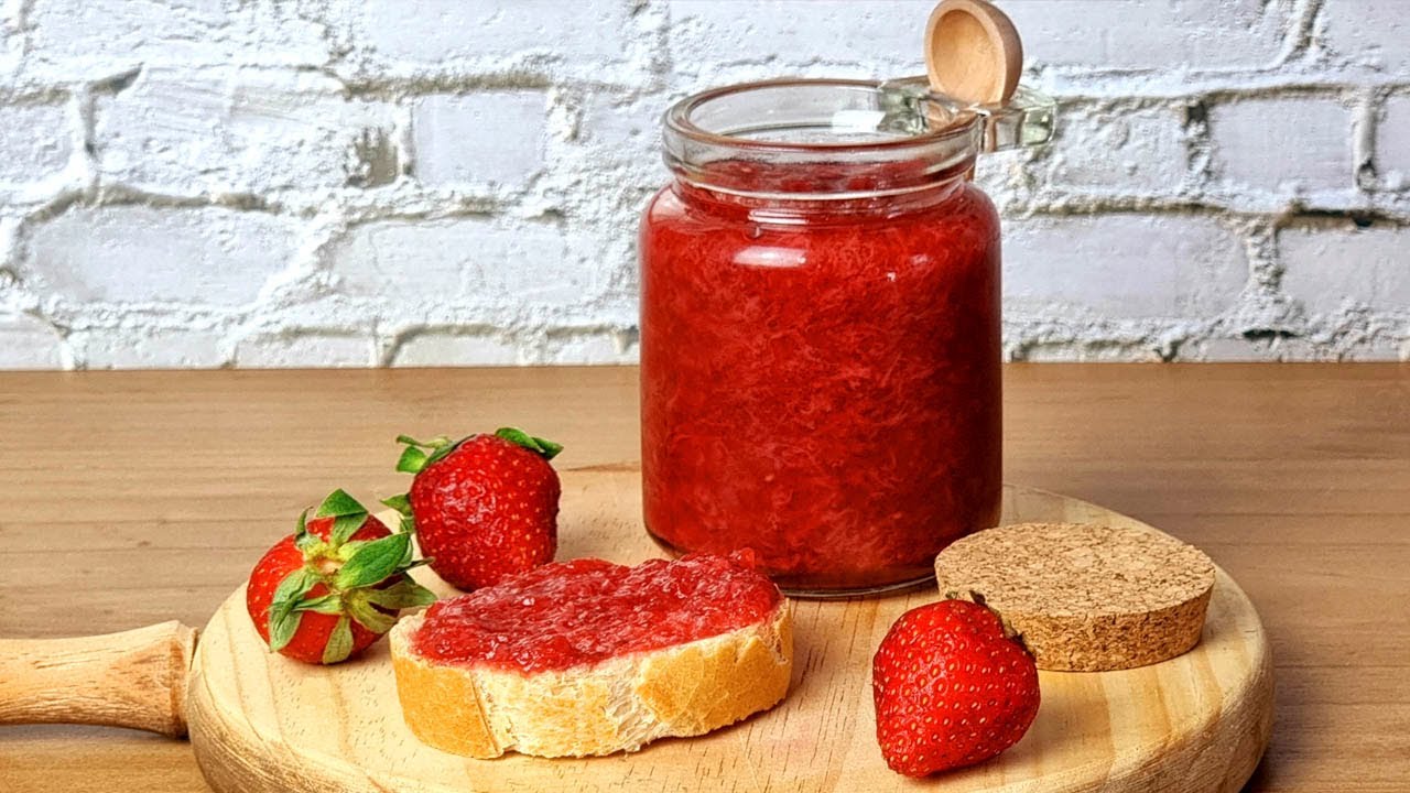 MERMELADA de fresa natural 🍓🍓 SIN AZÚCAR NI EDULCORANTES con Mambo 12090