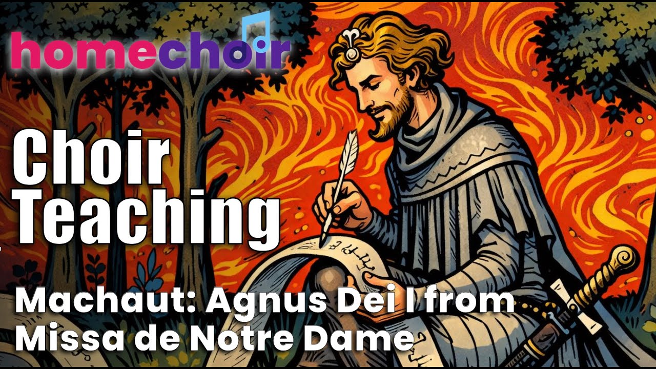 Learn Machaut Agnus Dei I from Missa de Notre Dame SATB choral work, audition aid