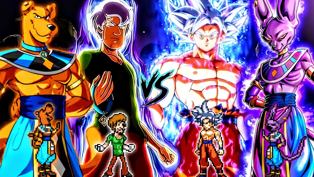 Shaggy MUI OP (New) & Scooby Doo GOD OP (New) VS Goku MUI OP & Beerus Hakai OP in Jump Force Mugen🔥