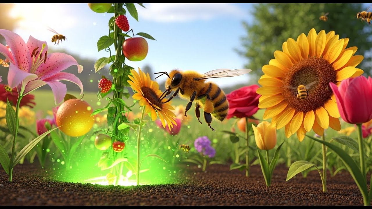 Busy Honey Bee Song – Fun & Educational Kids Rhyme with Bees, Nature & Many More Songs! 🐝🎶🌸
