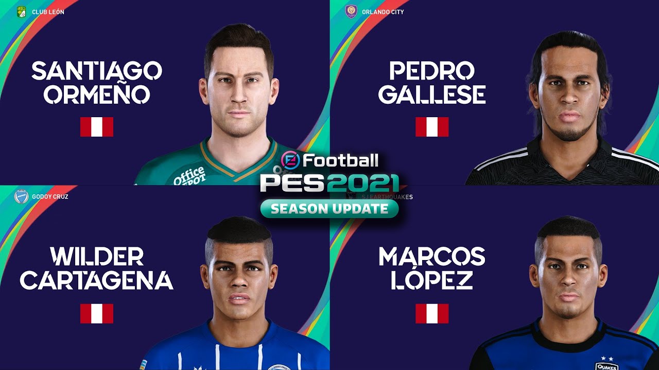 SANTIAGO ORMEÑO | PEDRO GALLESE | WILDER CARTAGENA | MARCOS LÓPEZ - eFootball PES 2021