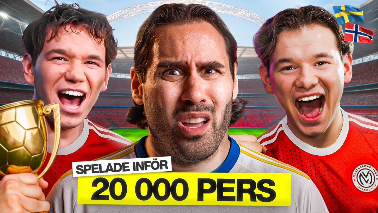 SPELADE FOTBOLLSMATCH INFÖR 20.000 PERSONER!
