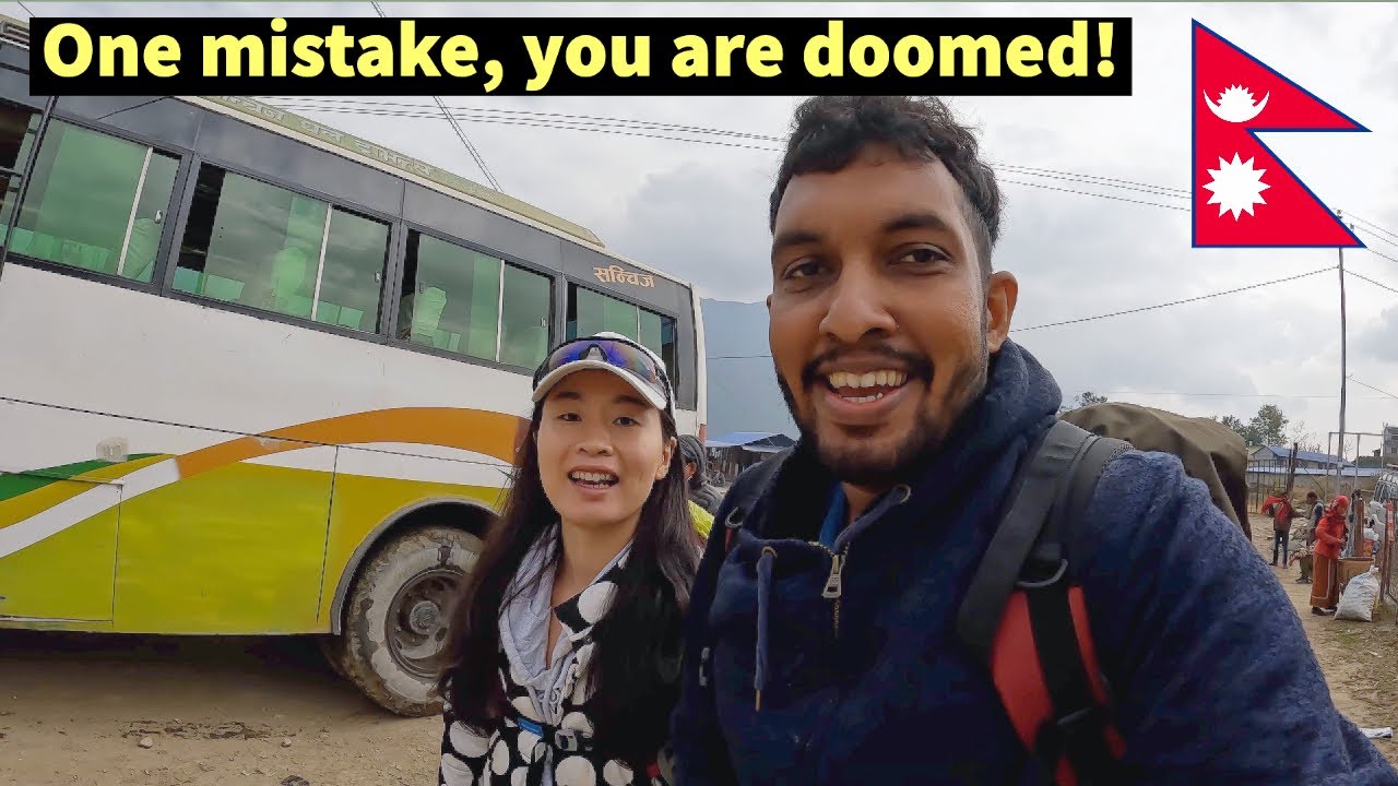 Crazy Bus Ride From Pokhara To Ghandruk, Nepal 🇳🇵
