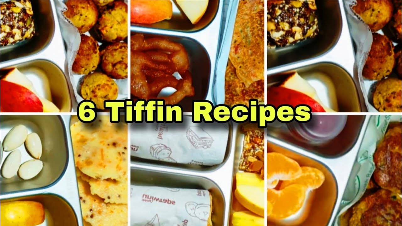 6 Tiffin recipes for kids | ৬ টি সুস্বাদু টিফিন রেসিপি | Breakfast recipes/Six Healthy Tiffin ideas