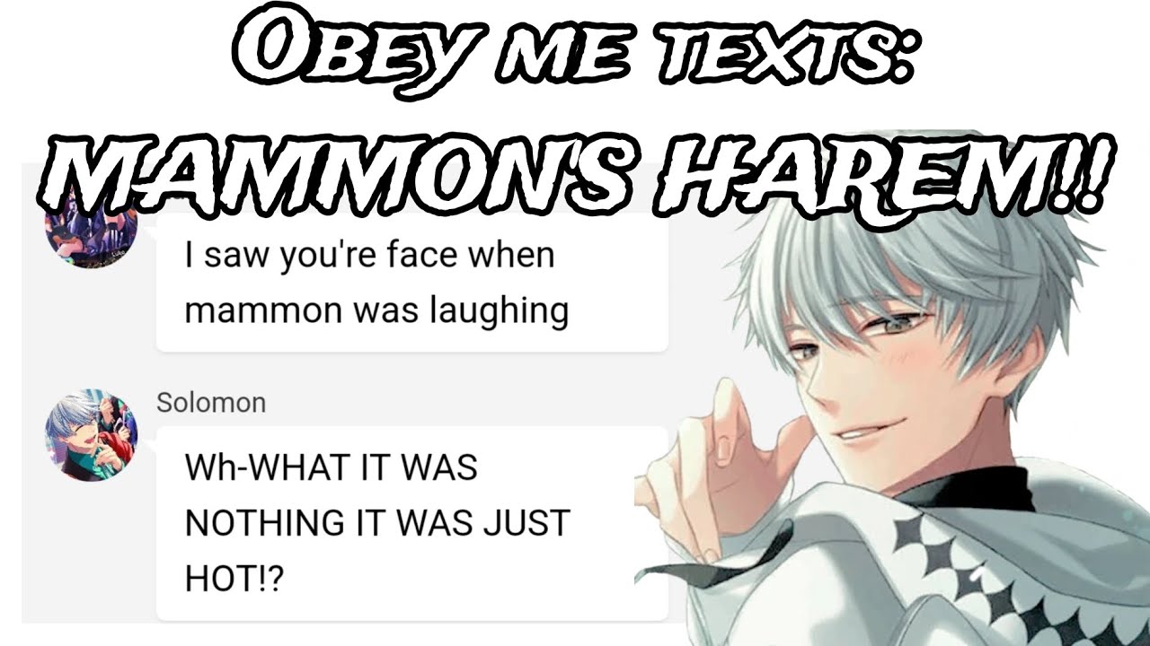 Obey me texts: MAMMON'S HAREM!!
