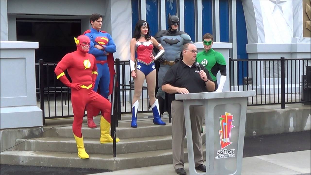 Grand Opening Ceremony for Justice League Battle for Metropolis at Six Flags Great America