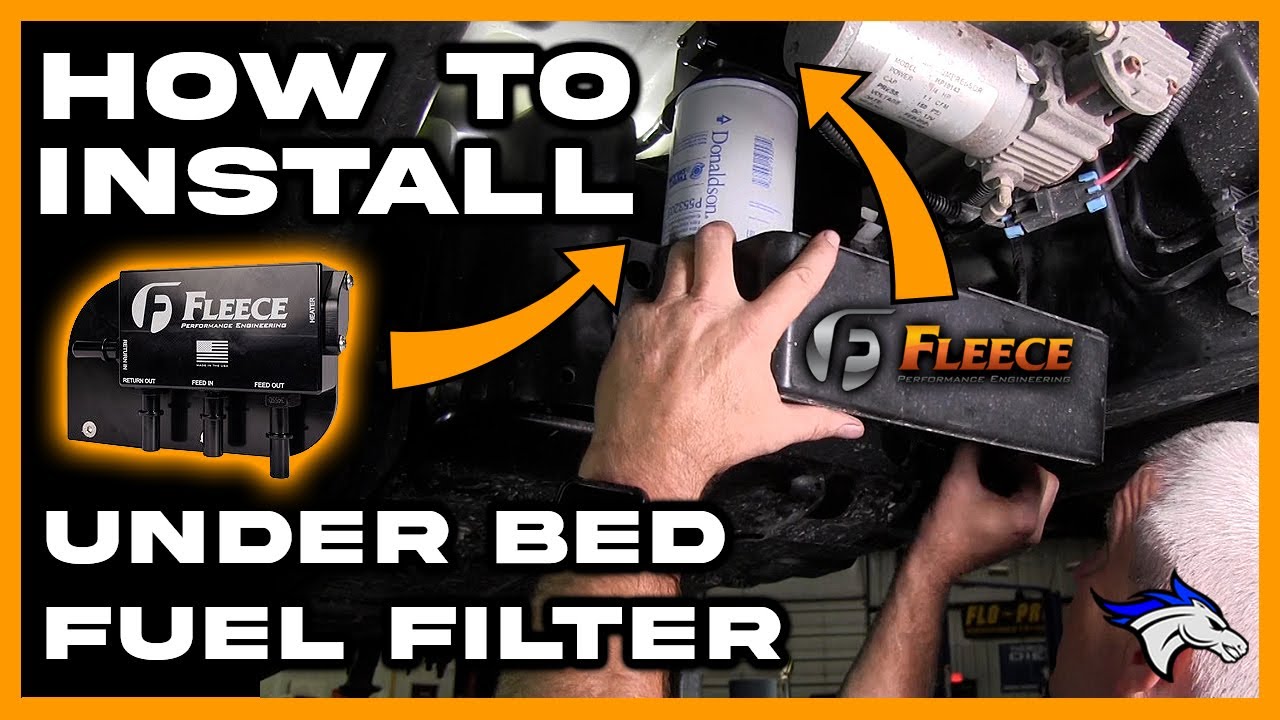 How To Install Fleece Under Bed Fuel Filter: 6.7L Powerstroke #powerstroke #diesel #fordtruck #howto