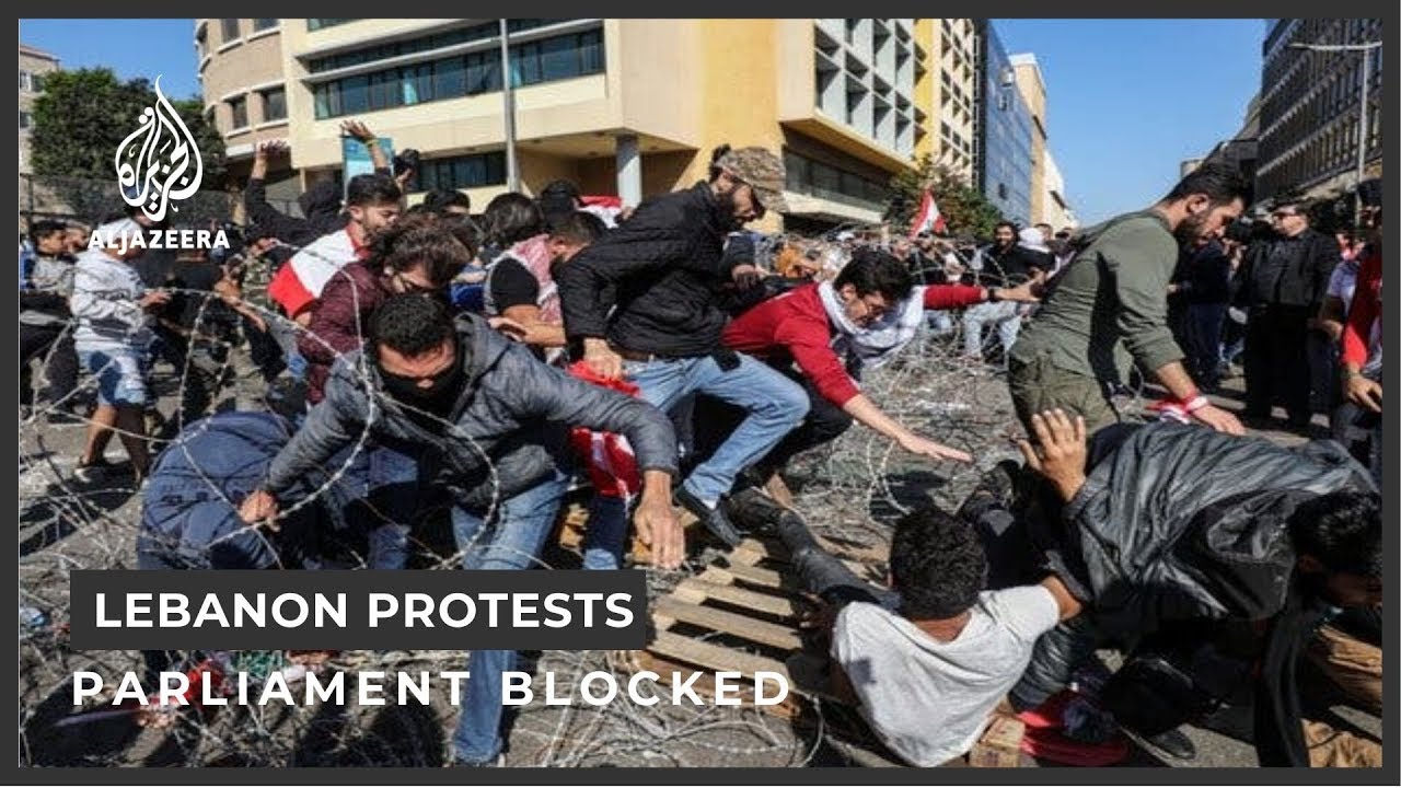 Protesters celebrate as Lebanon parliament session postponed