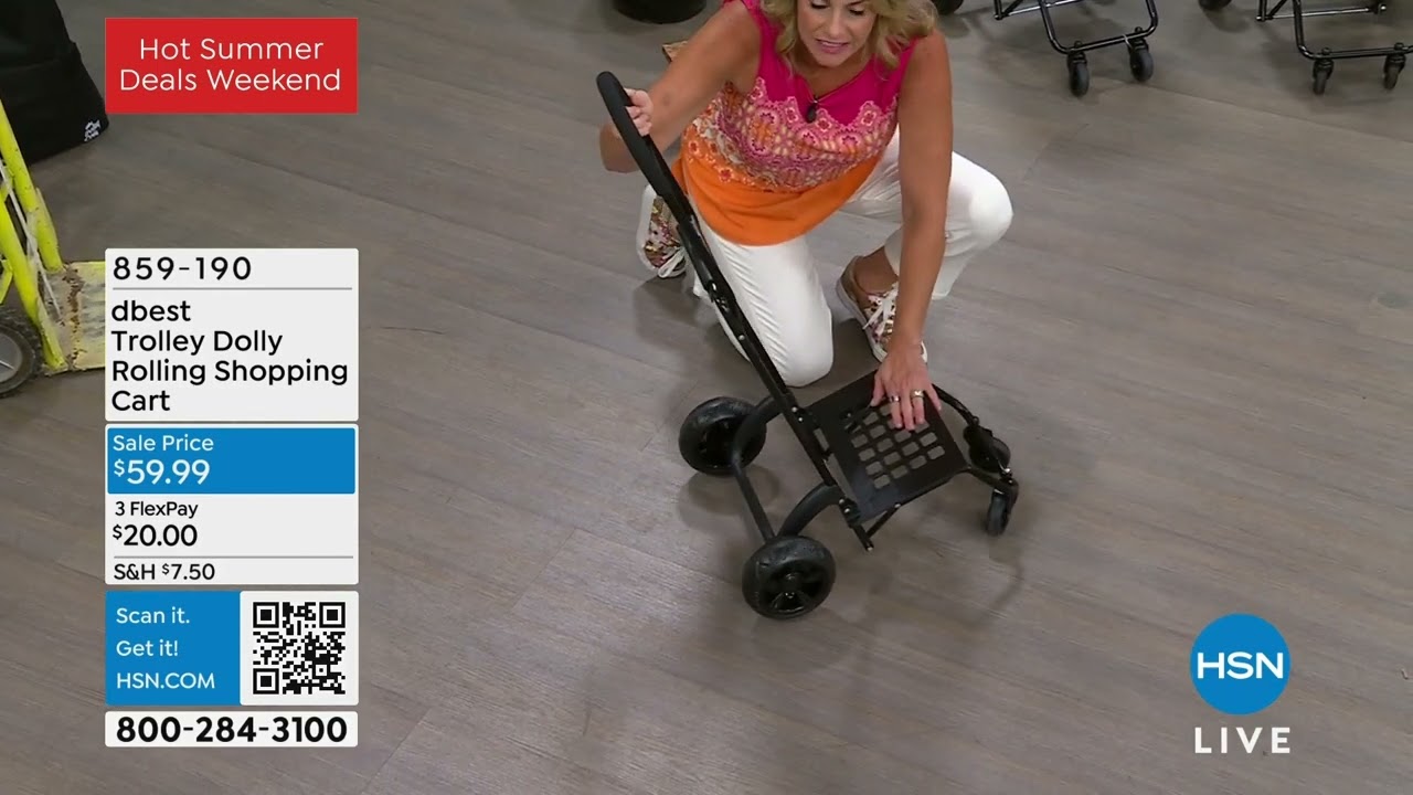 dbest Trolley Dolly Rolling Shopping Cart