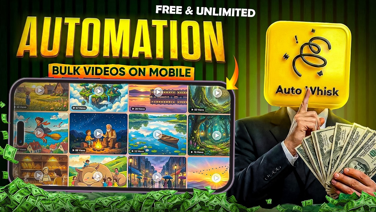 How I Create Unlimited AI Videos in Bulk on Mobile (One Click) | Automated Workflow (2026)