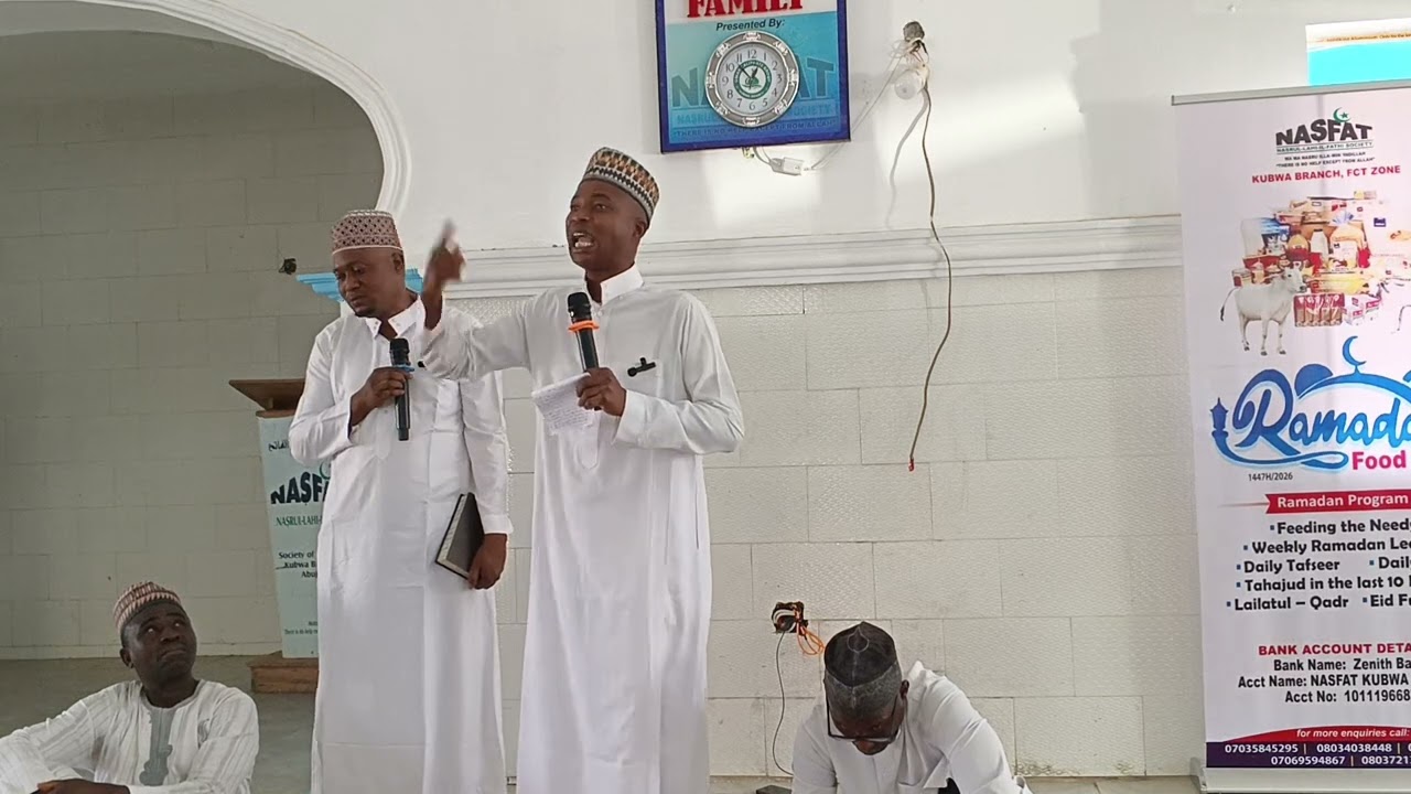 Pre Ramadan Lecture at Nasfat Kubwa Branch FCT Zone