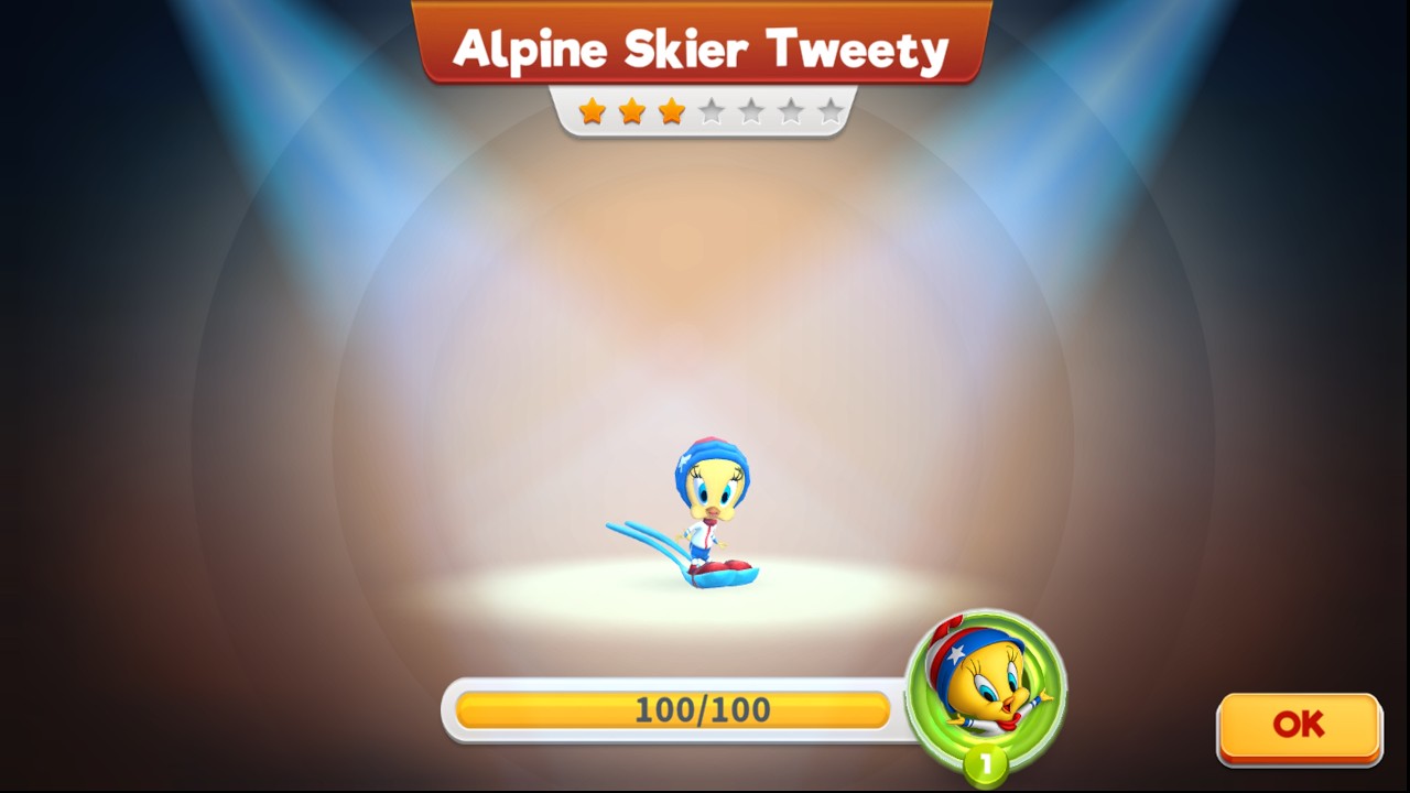 Alpine Skier Tweety: UNLOCKED to 4.1! No jackpot, Grind those pieces! | Looney Tunes World of Mayhem