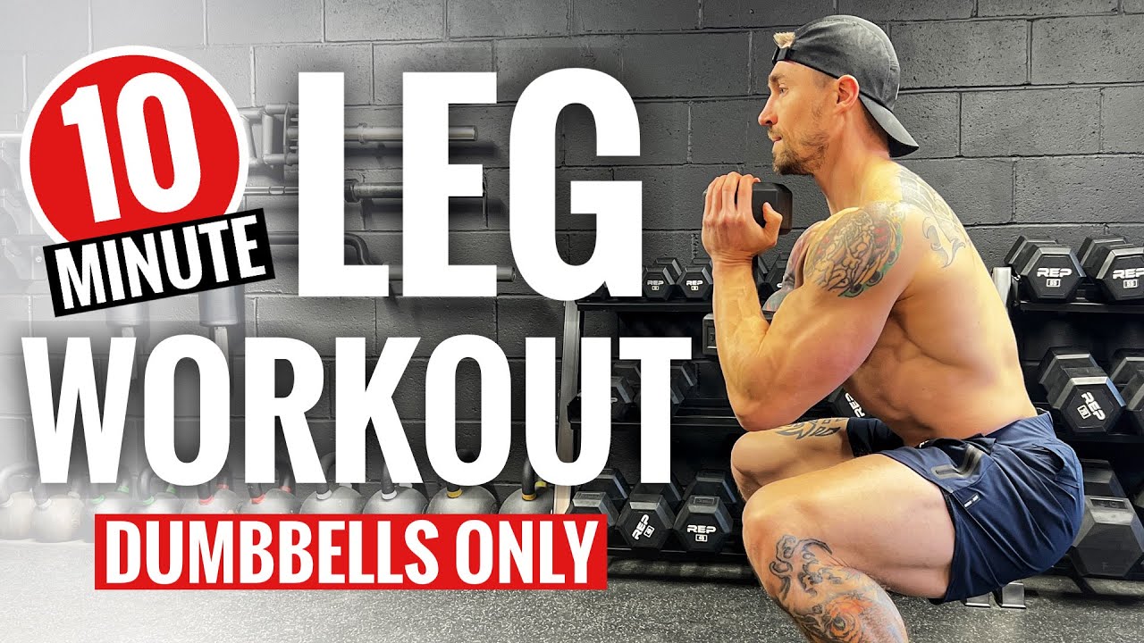 10 Min BRUTAL Leg Workout | Dumbbells ONLY | Follow Along!