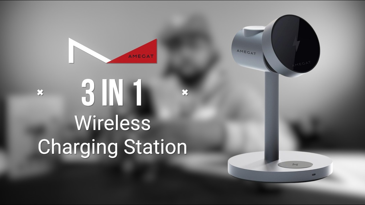AMEGAT's 3-in-1 Wireless Charging Station | Clean AF!