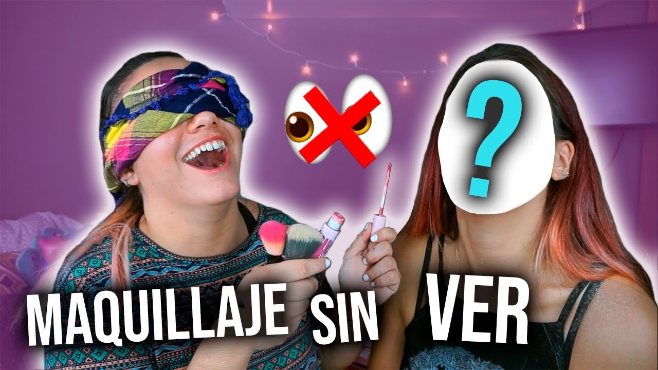 MAQUILLANDO a mi HERMANA SIN VER | Claupasal