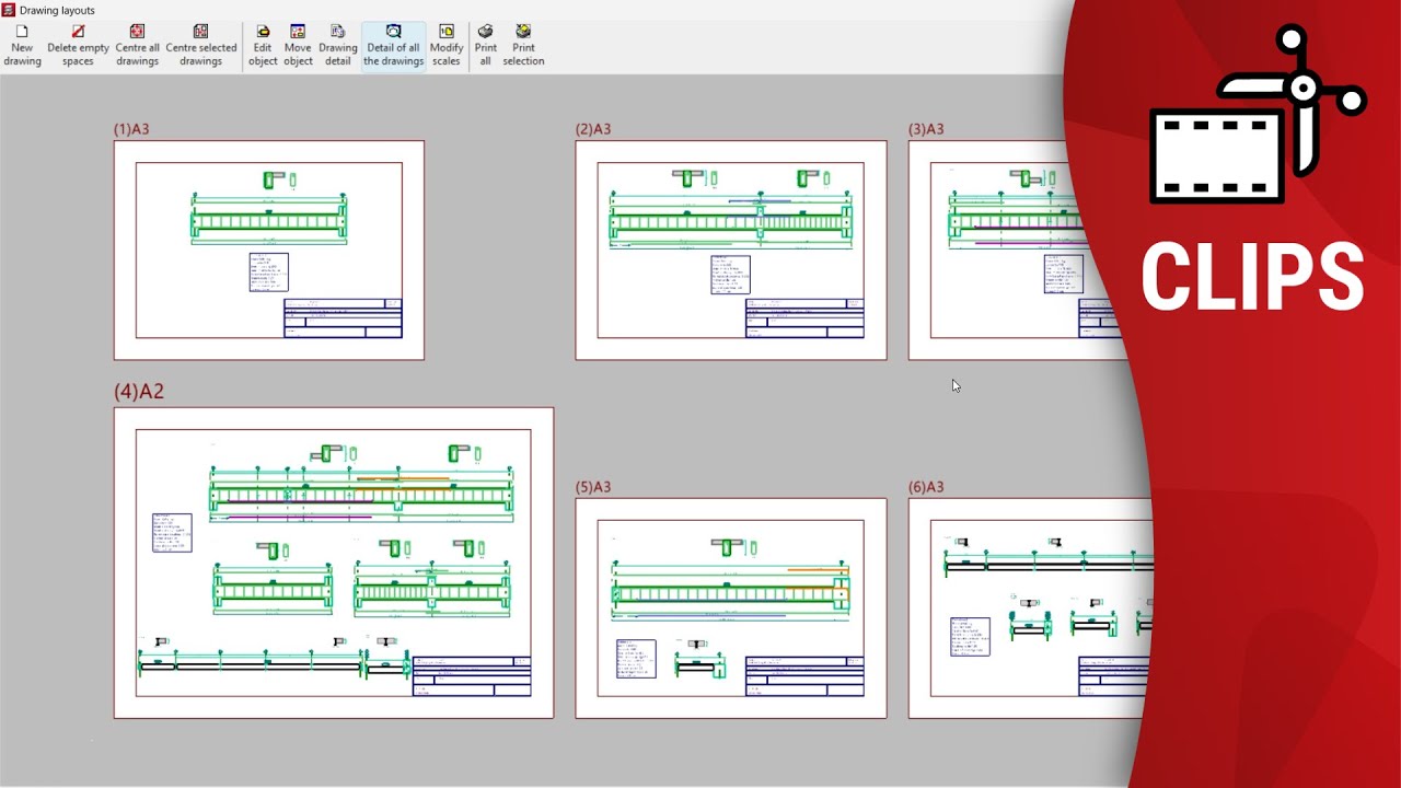 New drawing personalization options in CYPECAD (export beam section details)