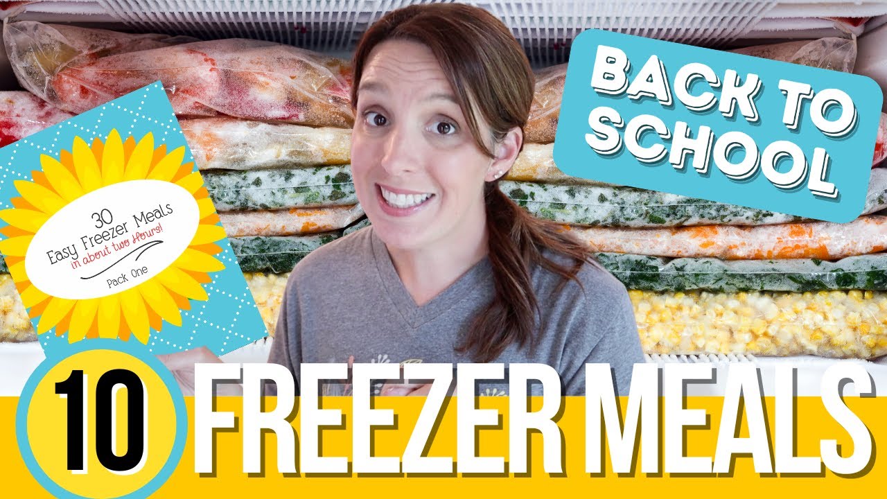 10 BACK TO SCHOOL FREEZER MEALS | Jamerrill's Easy Freezer Meals | From Scratch Freezer Cooking