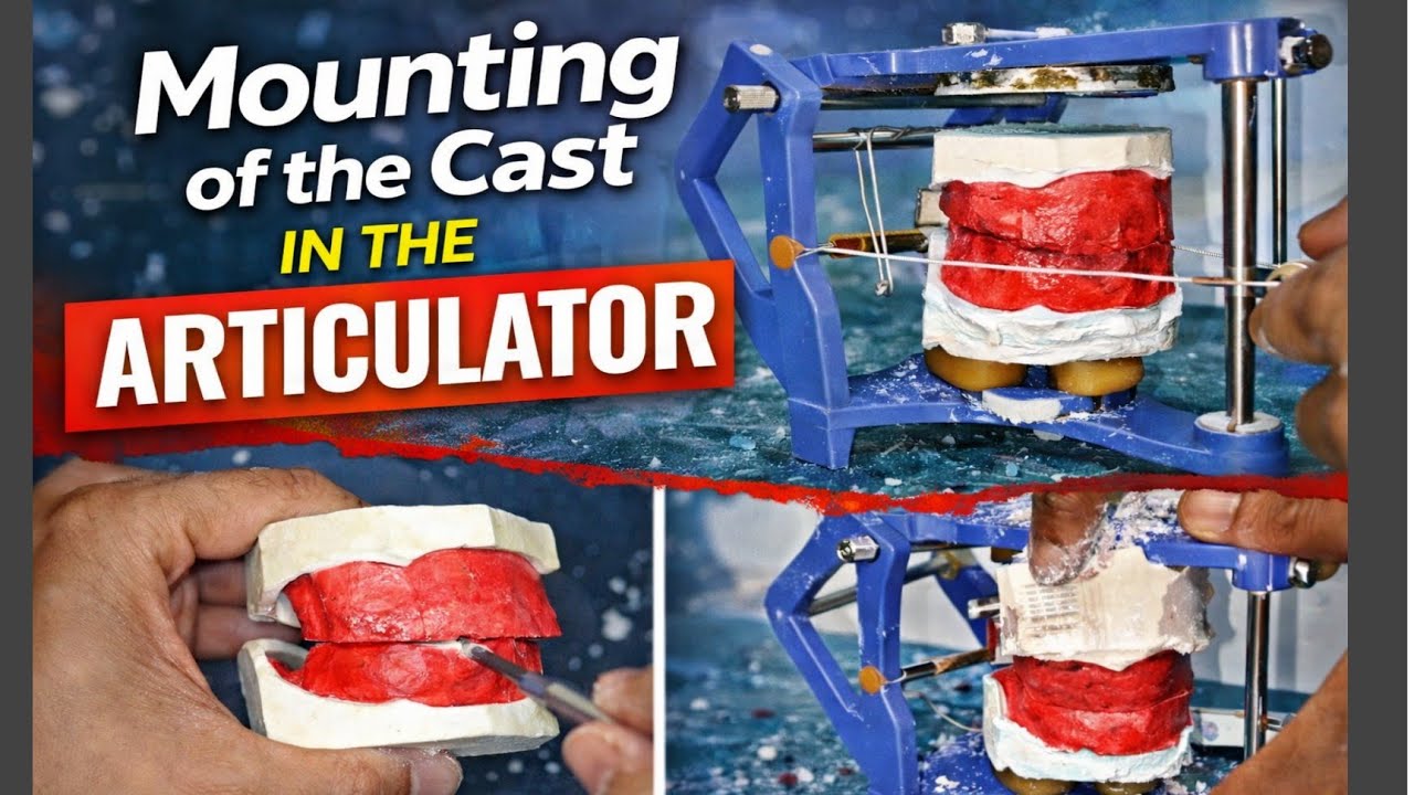 Mounting on articulator ||mean value articulator|| Dr Raj Dentistry||