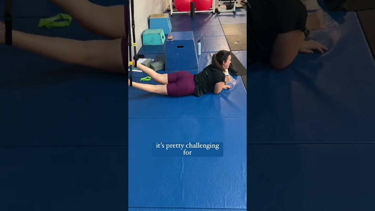 TRX plank with cerebral palsy #adaptivefitness #adaptive #exercise #gymmotivation #personaltrainer