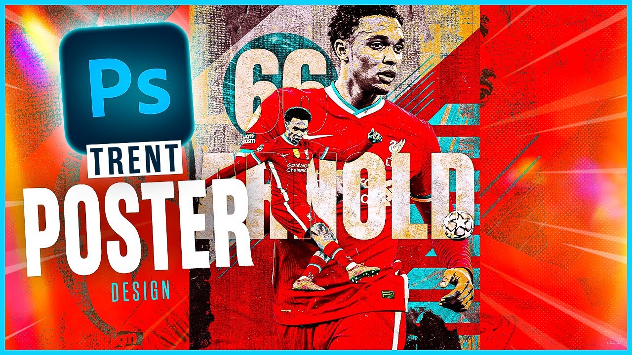How to make a Trent football visual! - Abstract Football Poster Tutorial (Photoshop)