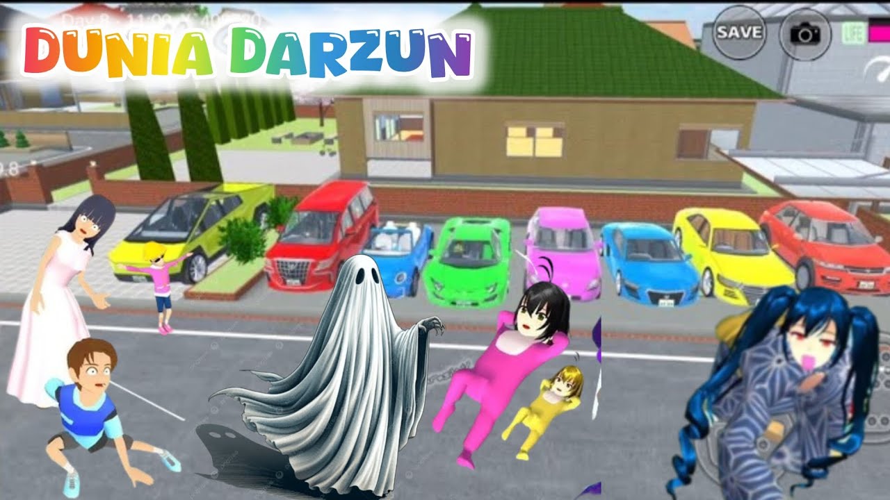 BEBI CELLINE KUMPUL MOBIL TERSESAT KETEMU TENGKORAK HOROR #sakuraschoolsimulator 