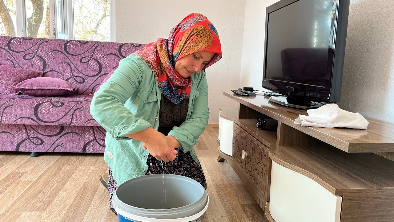 Köy evi temizliğinde 2. bölüm baştan sona temizlik 🧹