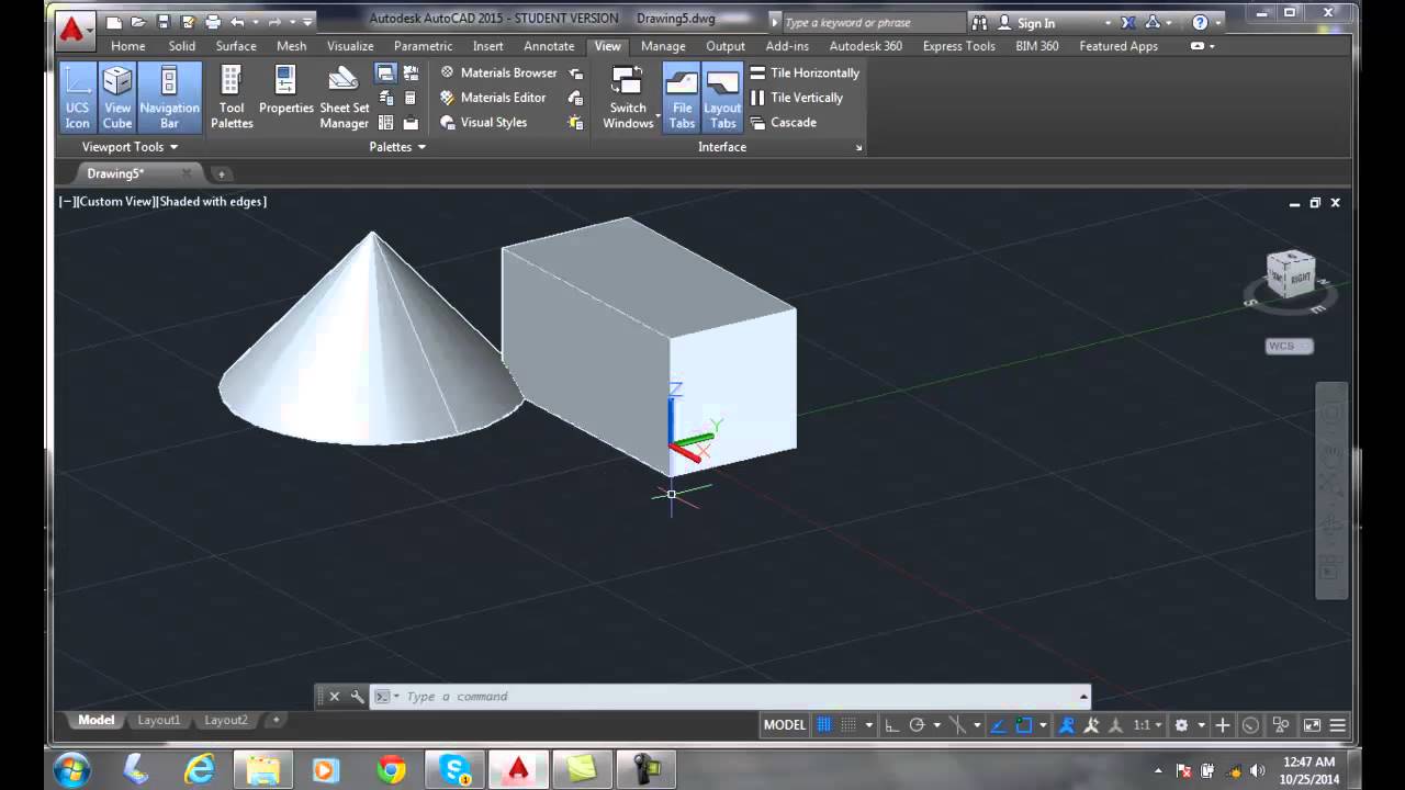 3D Modeling 15-07 Visual Style Settings