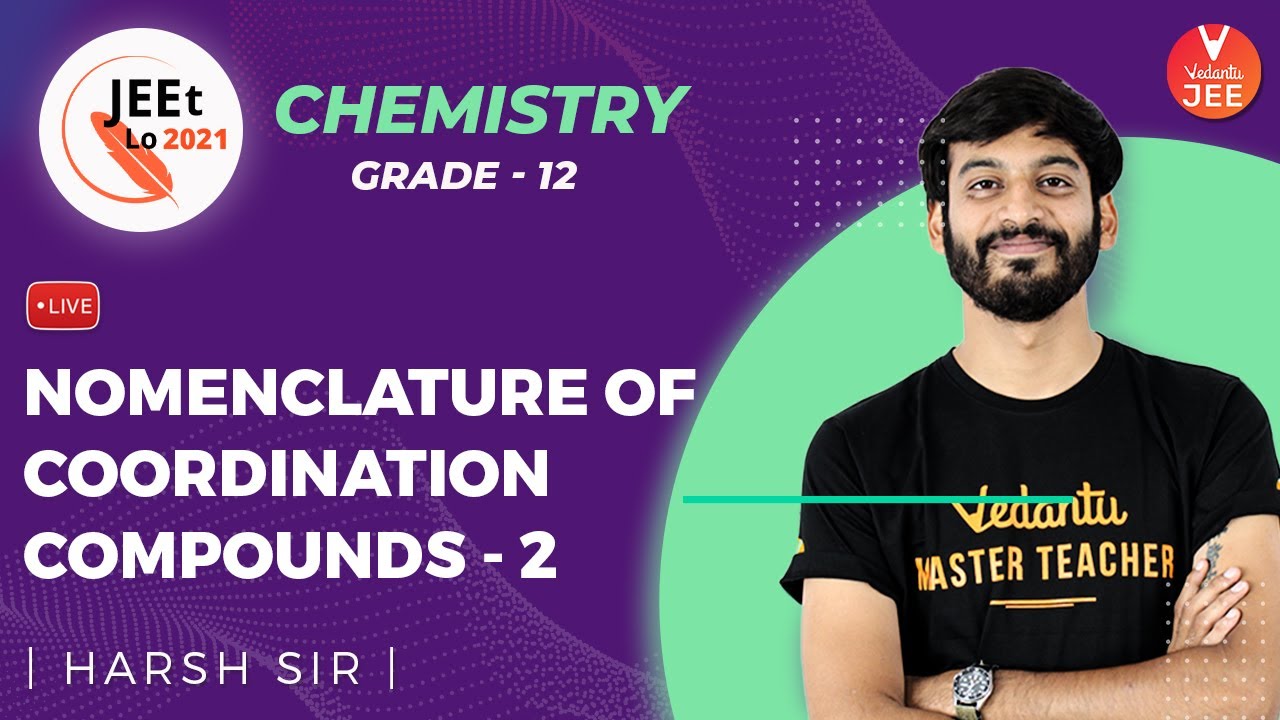 Coordination Compounds | Nomenclature of Coordination Compounds [#2] | Class 12 | JEE Main 2021