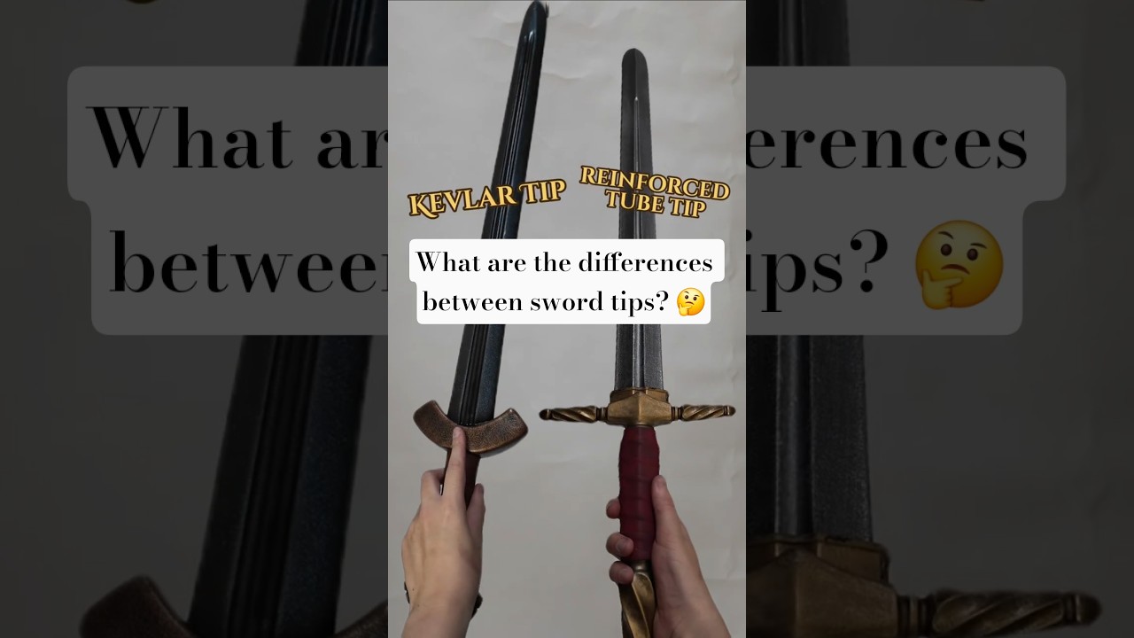 What&rsquo;s the difference between a Kevlar tip and a reinforced tube tip in LARP swords? ⚔️