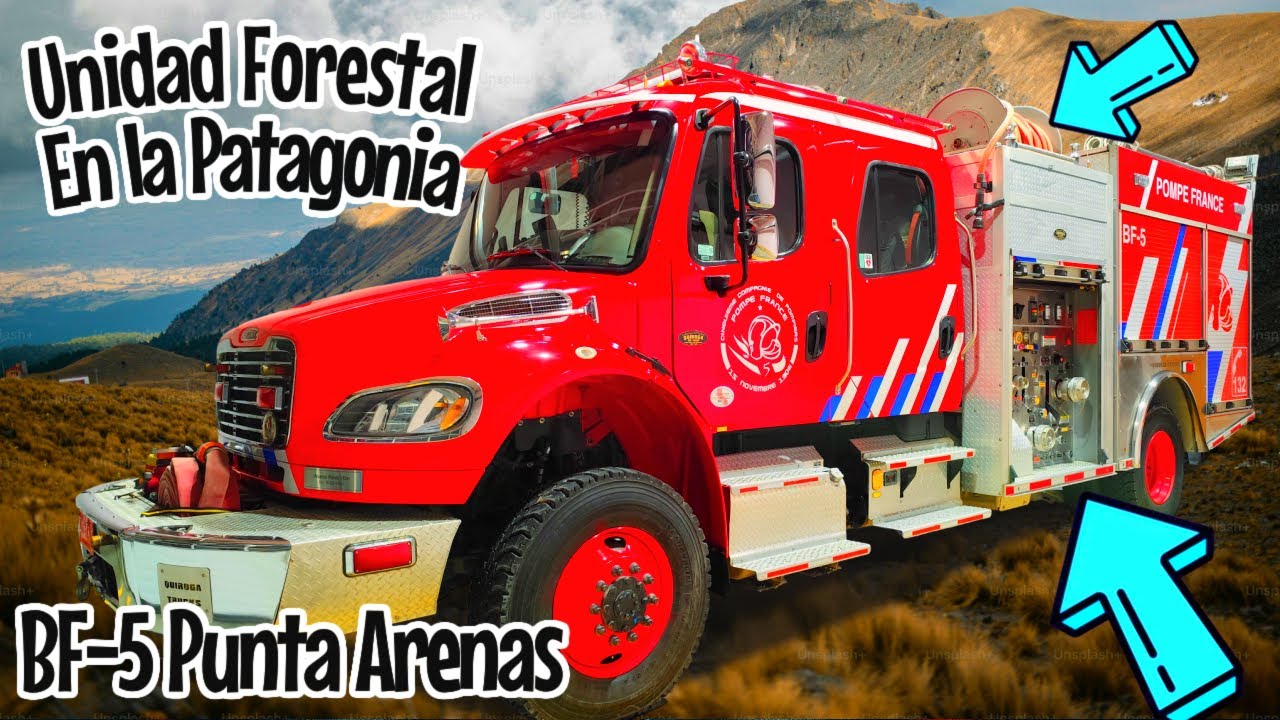 Carro de Bomberos BF-5 🚒 Freightliner 4x4 de Punta Arenas