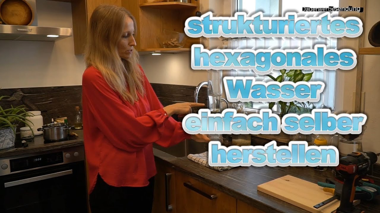 Einfache Methode um Wasser zu strukturieren und hexagonale Form herzustellen
