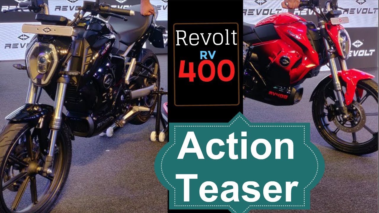 Revolt RV 400 Electric Motorcycle Action Teaser | AI Bike in India
