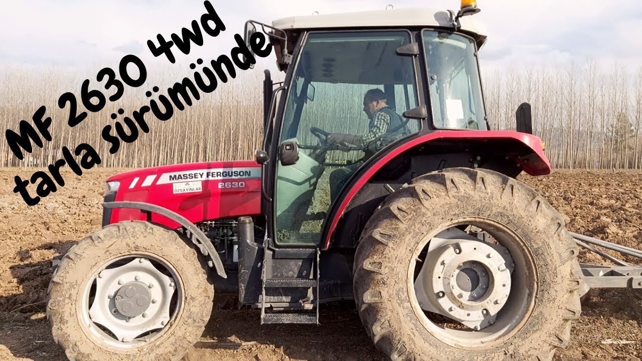 Massey Ferguson 2630 4wd İle 10 Senedir Sürülmeyen Kavak Tarlasını Sürüyoruz.