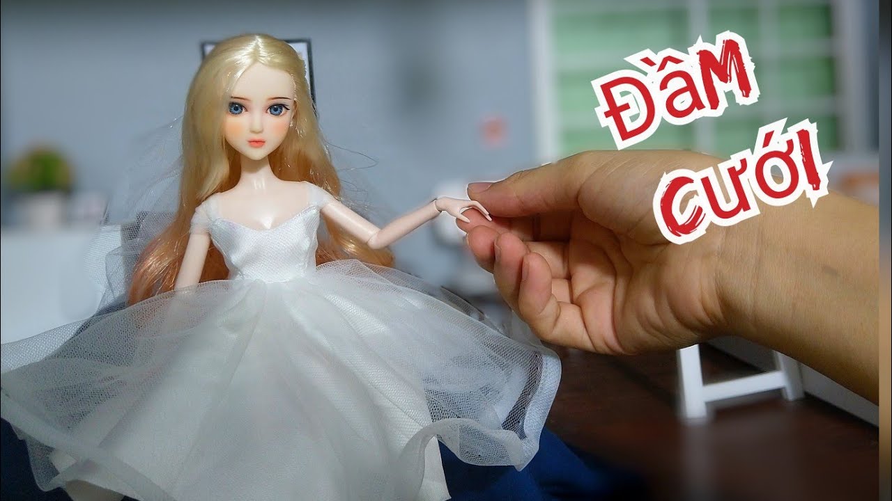 ĐẦM CƯỚI/ ĐẦM PHÙ DÂU CHO BÚP BÊ - BÚP BÊ MÍA