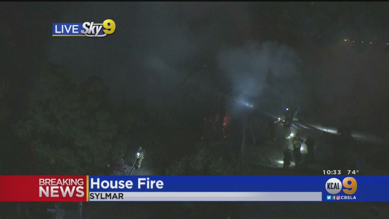 Fire Breaks Out At Structure In Sylmar, No Injuries Reported