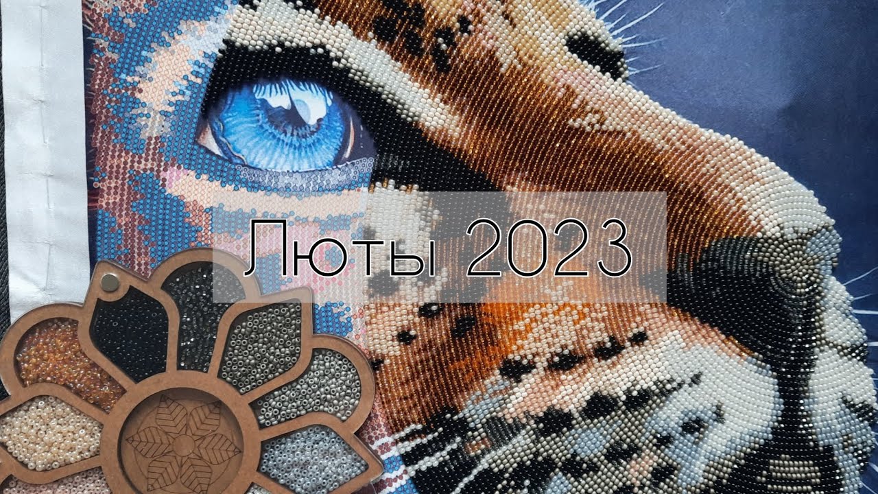 Працэсы за люты 2023 году. Вышыўка крыжыкам, вышыўка бісерам. Пакупка невялікіх набораў