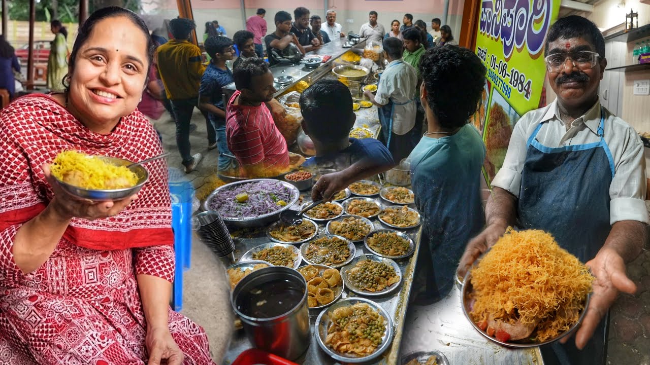 Highest Selling Savpuri in INDIA -  Shivamogga DVS Circle Pani Puri | Indian Food Explorer
