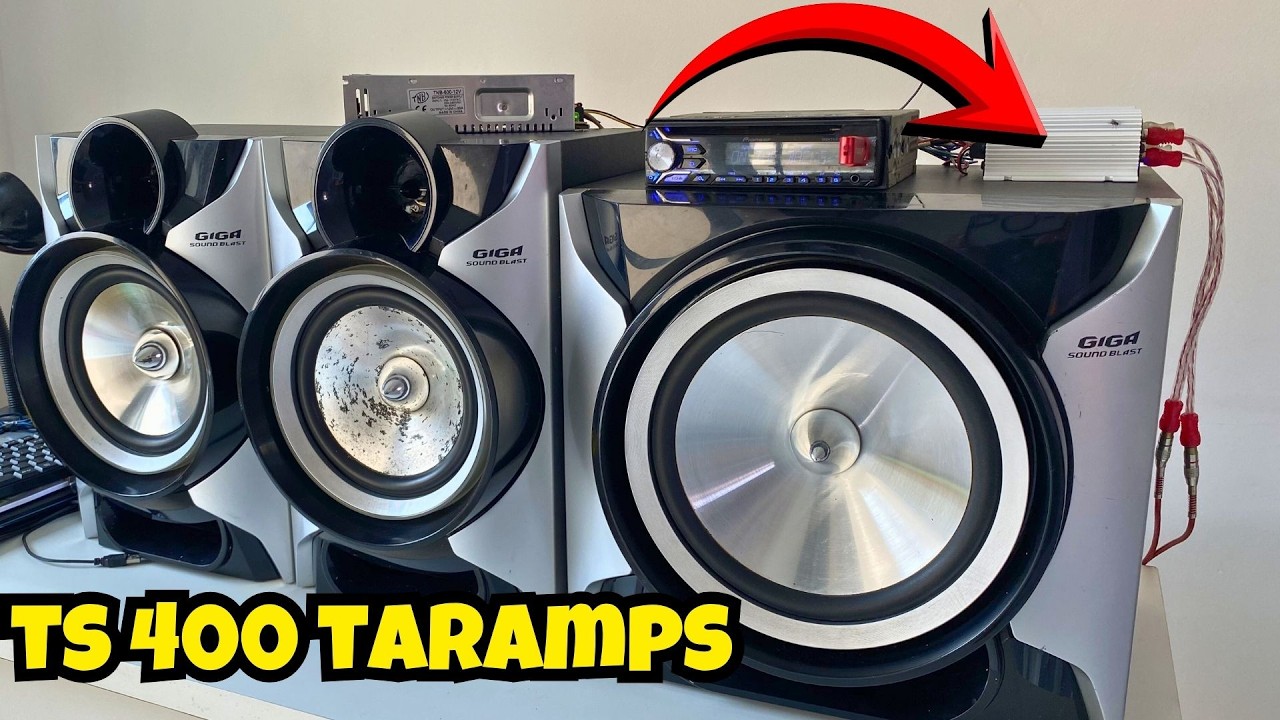 como ligar modulo ts400 em caixas de som + Pioneer mixtrax