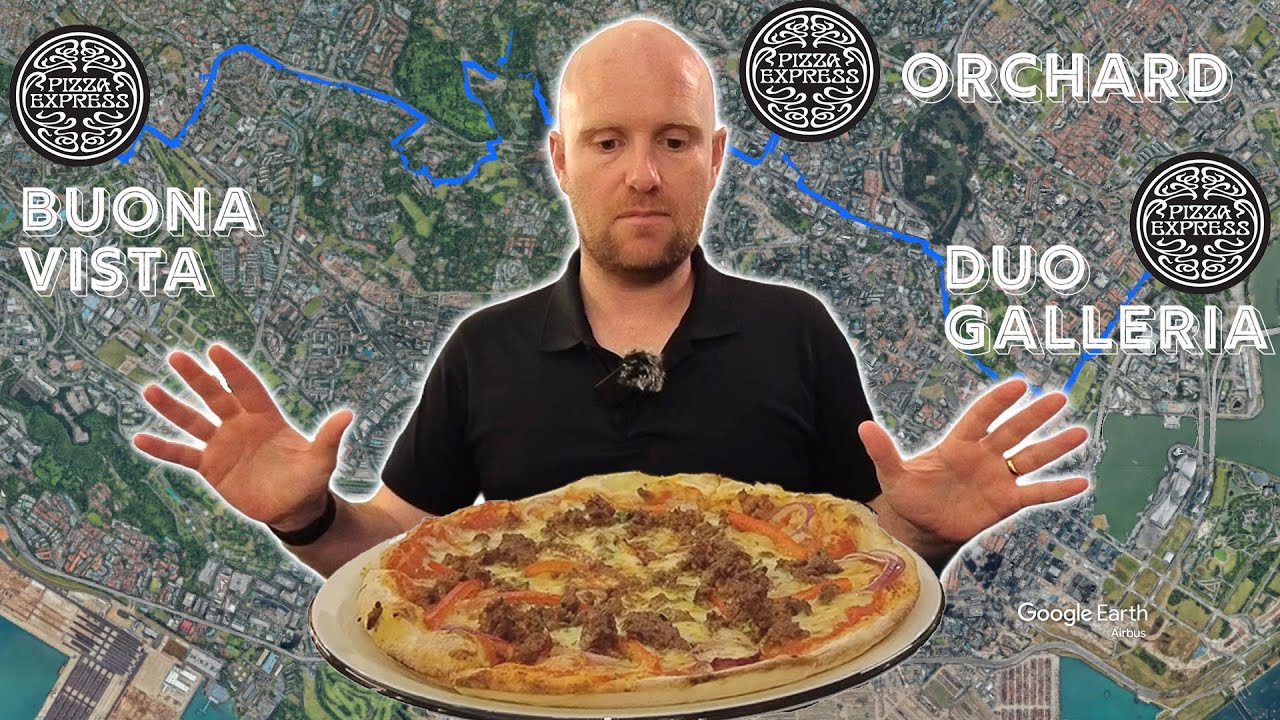 I walked over 15km to eat at every Pizza Express in Singapore in one day  🍕 🇸🇬