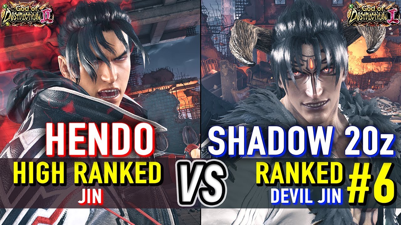 T8 🔥 HENDO (Jin) vs SHADOW 20z (#6 Ranked Devil Jin) 🔥 Tekken 8 High Level Gameplay