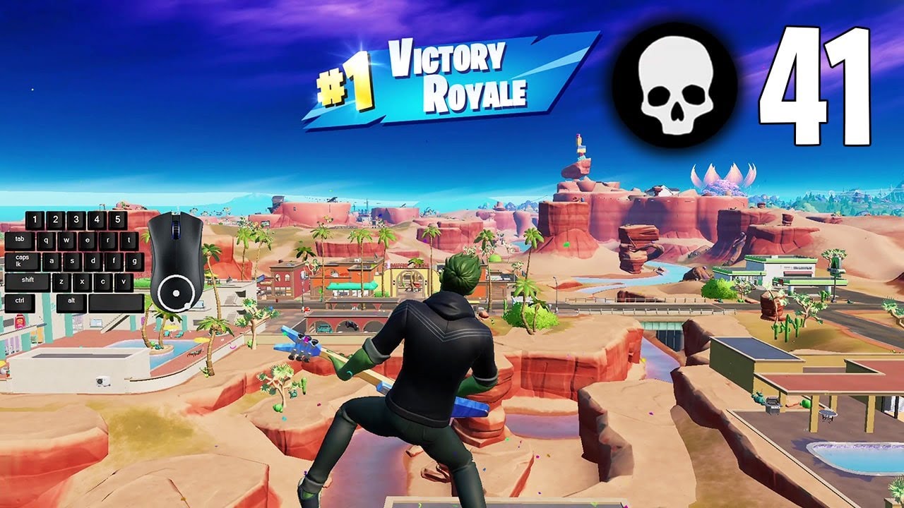 41 Elimination Solo vs Squads Win Full Gameplay Season 3 (Fortnite PC Keyboard)