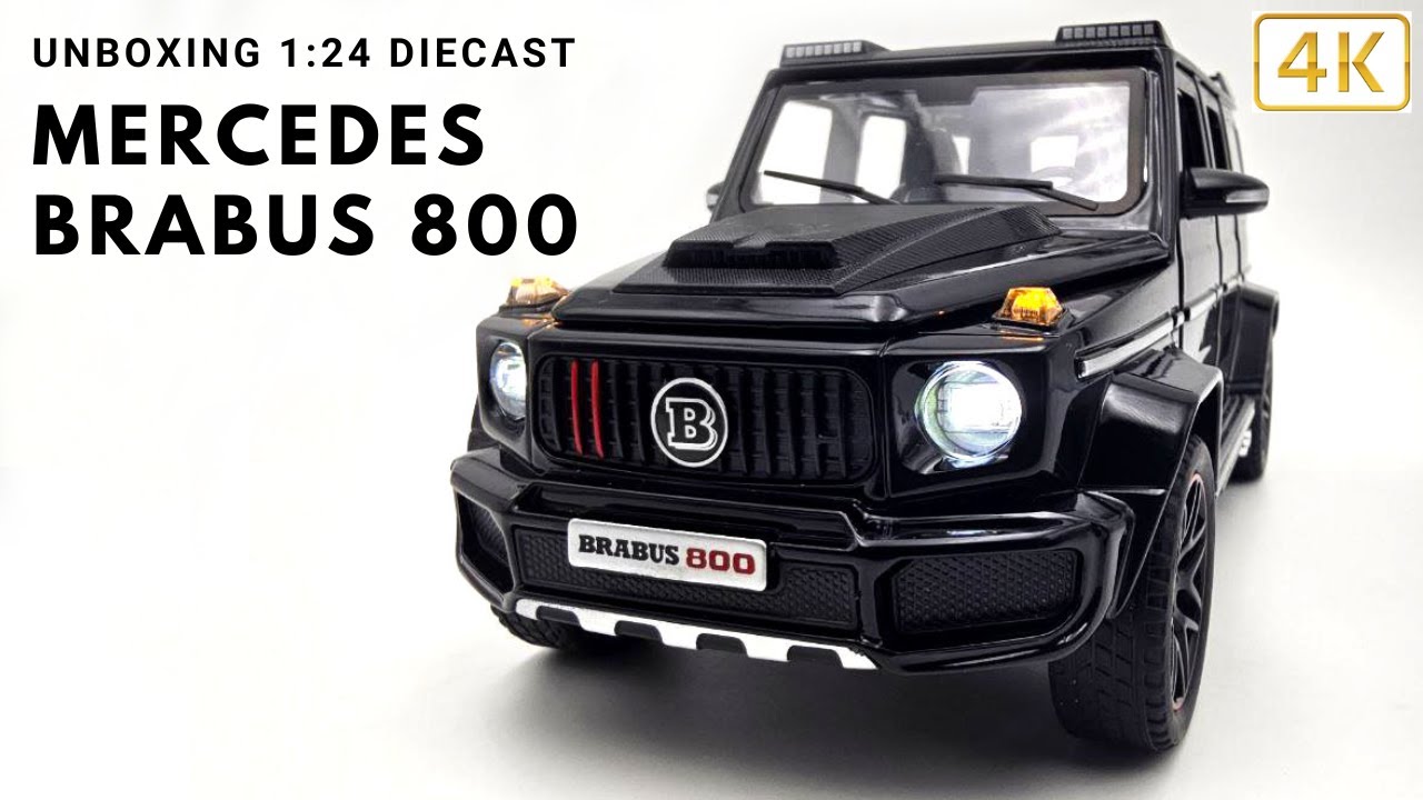 Unboxing | 1:24 Mercedes Brabus G800 Diecast Metal Model Black