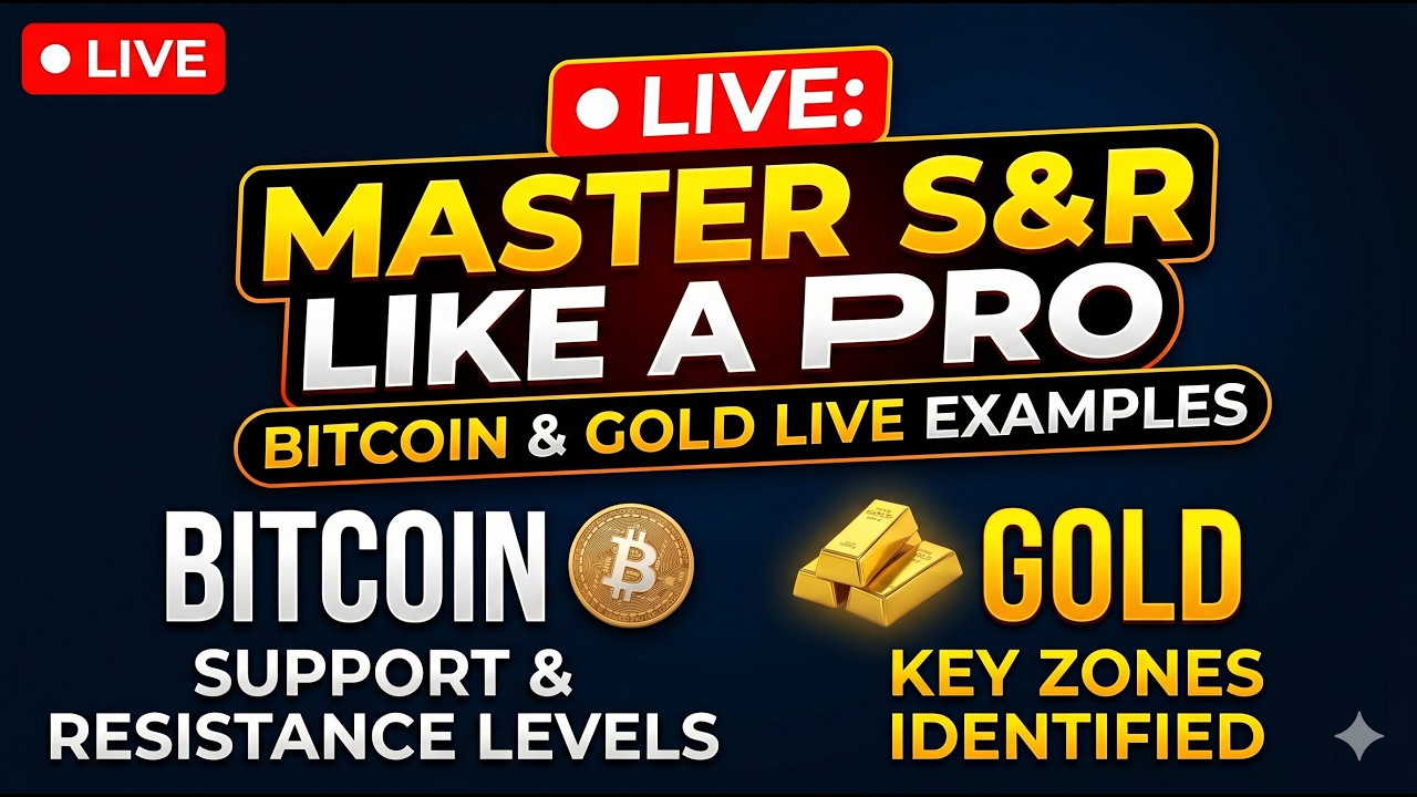 ⚠️ CRITICAL LEVELS! Finding True Support & Resistance in Crypto & Gold Tonight LIVE