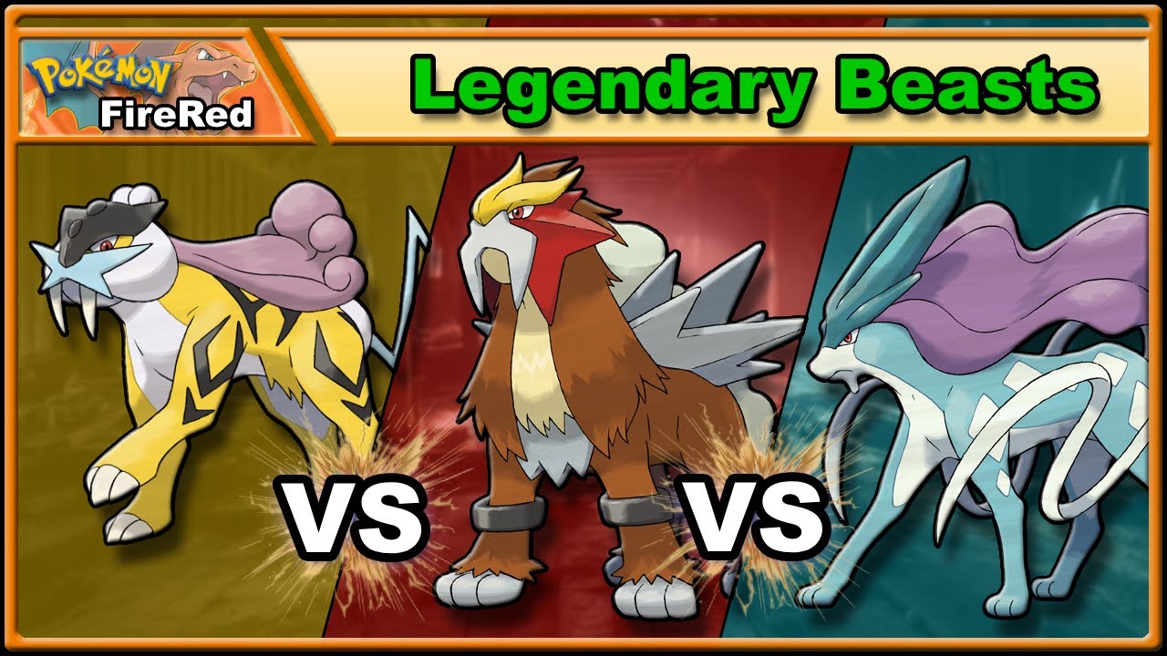 Raikou VS Entei VS Suicune - The Gen 2 Legendary Beasts Solo Challenge - Pokémon FireRed