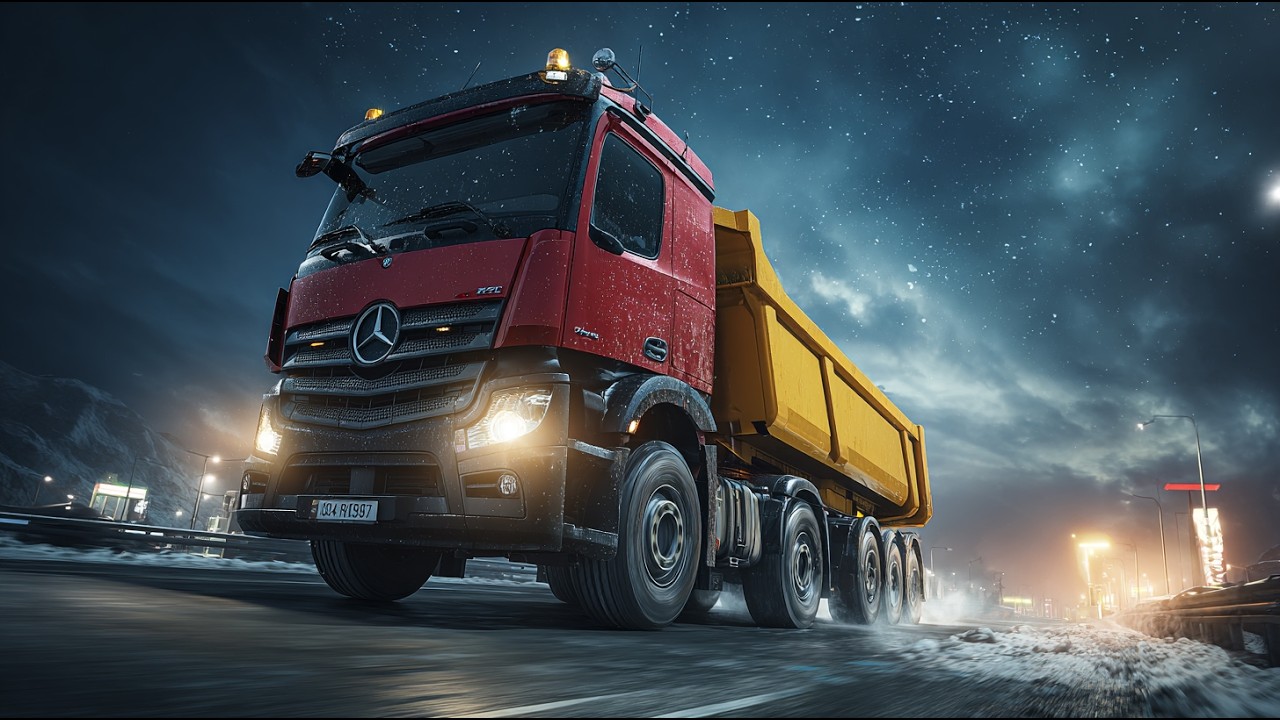 Truck Simulator Ultimate 🚛🔥 ANTIBES–TOURS 852 km Gravel Haul 🌙⚖️  iOS Android Real Touch Gameplay