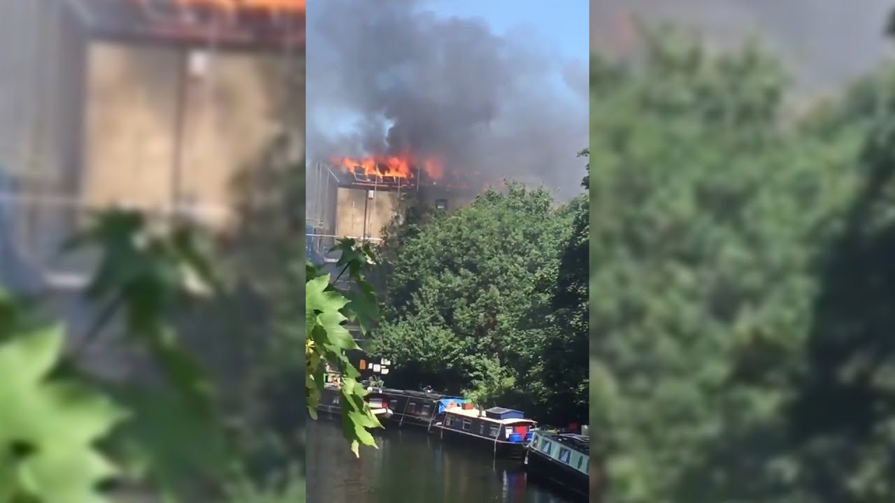 Fire erupts at block of flats near east London's Bethnal Green